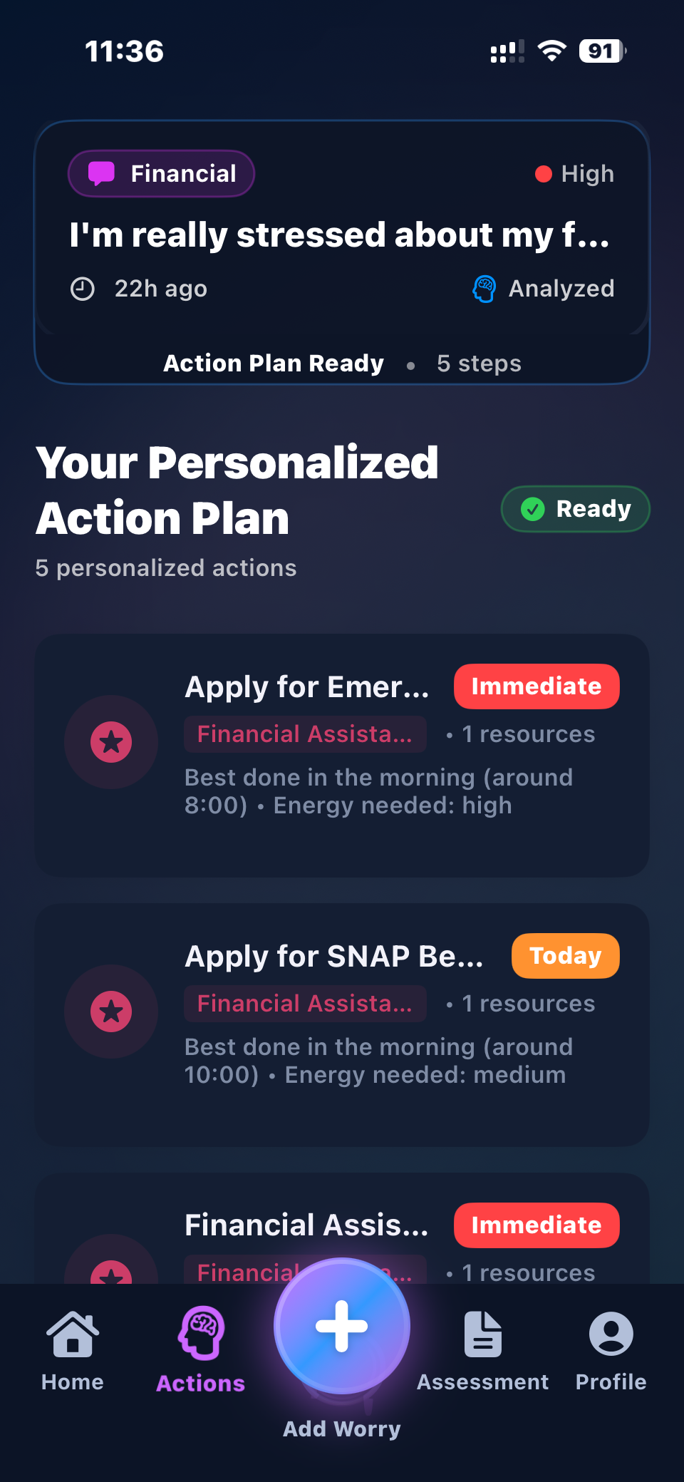 Personalized Action Plans